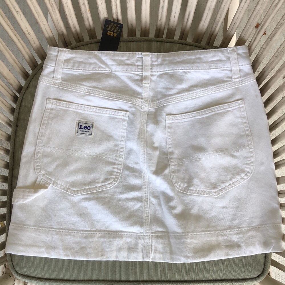 NWT! - LEE Heritage Denim High-Rise Mini Skirt w/Stretch - Picture 6 of 9